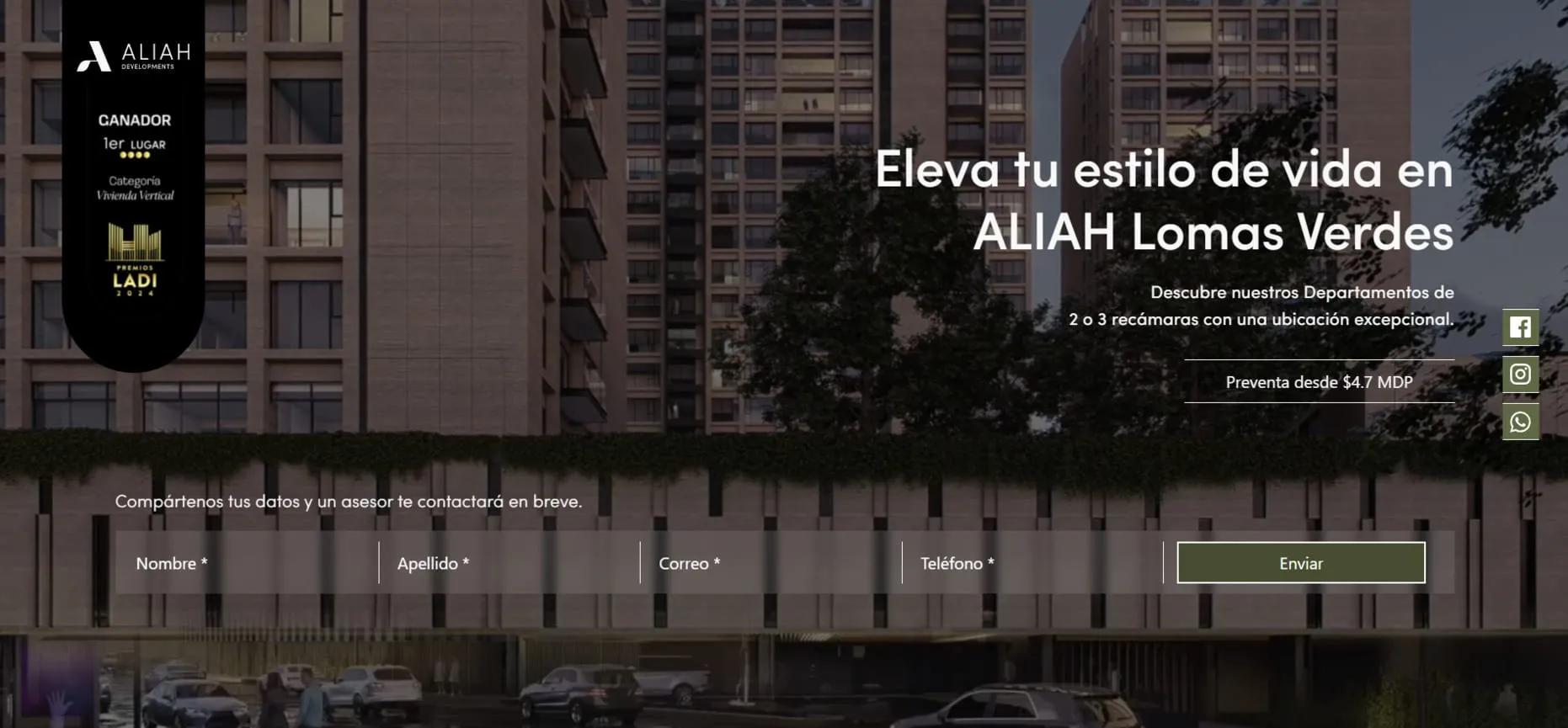 sitio web de aliah.mx